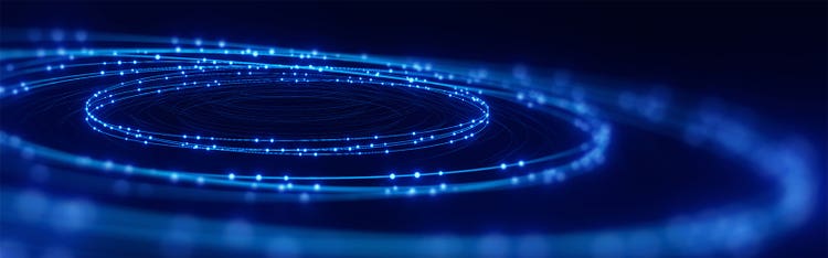 defocused image of fiber optics lights abstract background