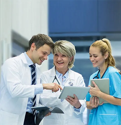 medical staff having a discussion