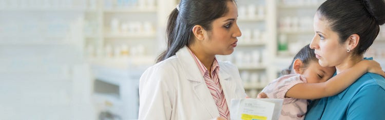 Pharmacist meets patients