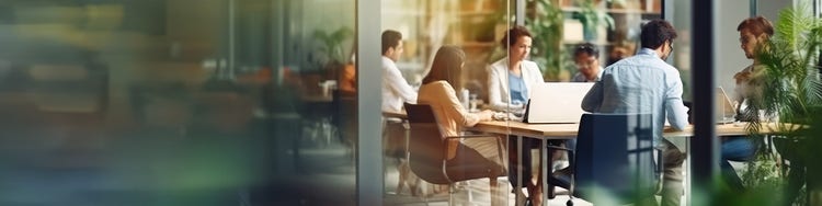 People working in an office